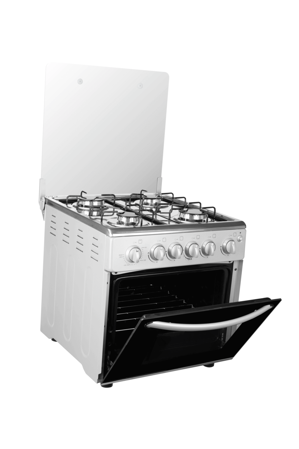 Cuisinière Cristor 4feux Mini avec grill Gris 50cm