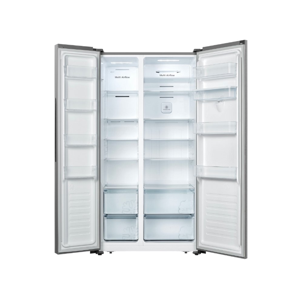 Réfrigérateur Side by side HISENSE Distributeur d'eau Nofrost Inox 508 L