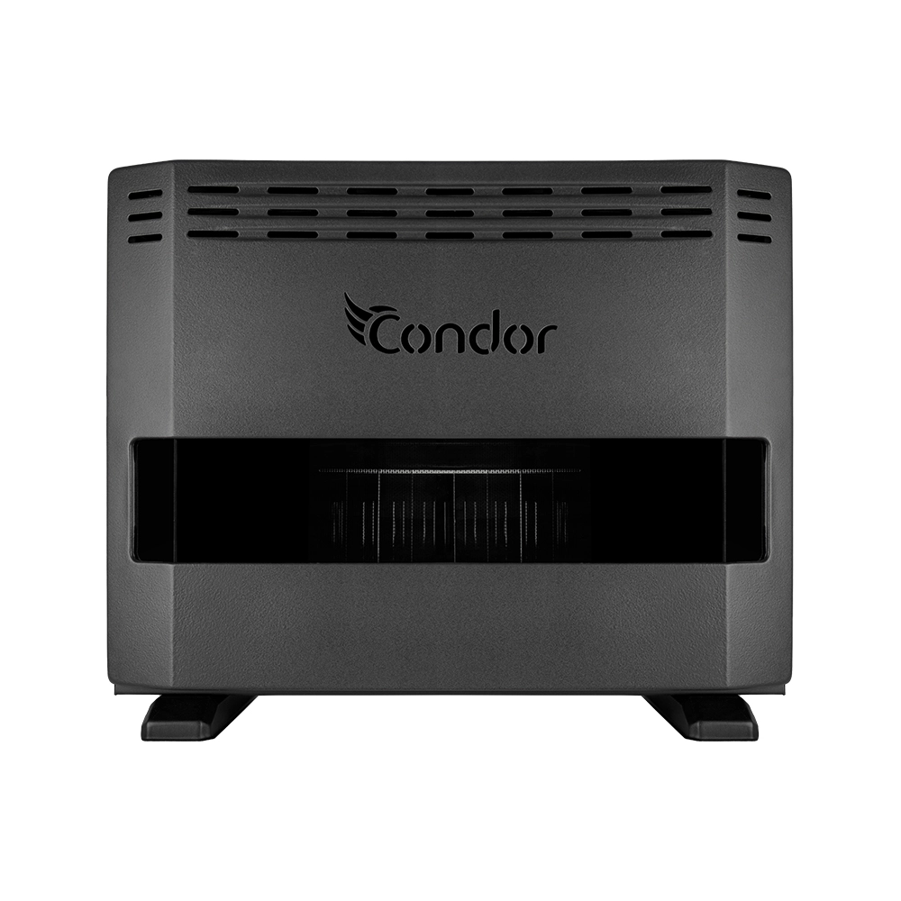 Radiateur à Gaz CONDOR 14 KW Détecteur CO Noir