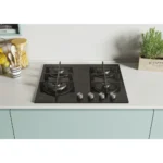 Table de cuisson CANDY/04 Feux /Wok/Thermocouple/Commande frontale /Fonte/Black Glass CDK6GF4WEKB