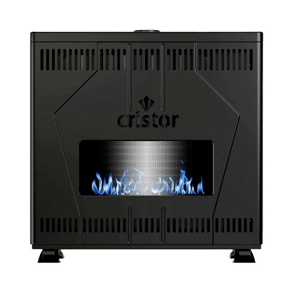 VOLCANO Radiateur A Gaz CRISTOR 14KW Détecteur CO Noir