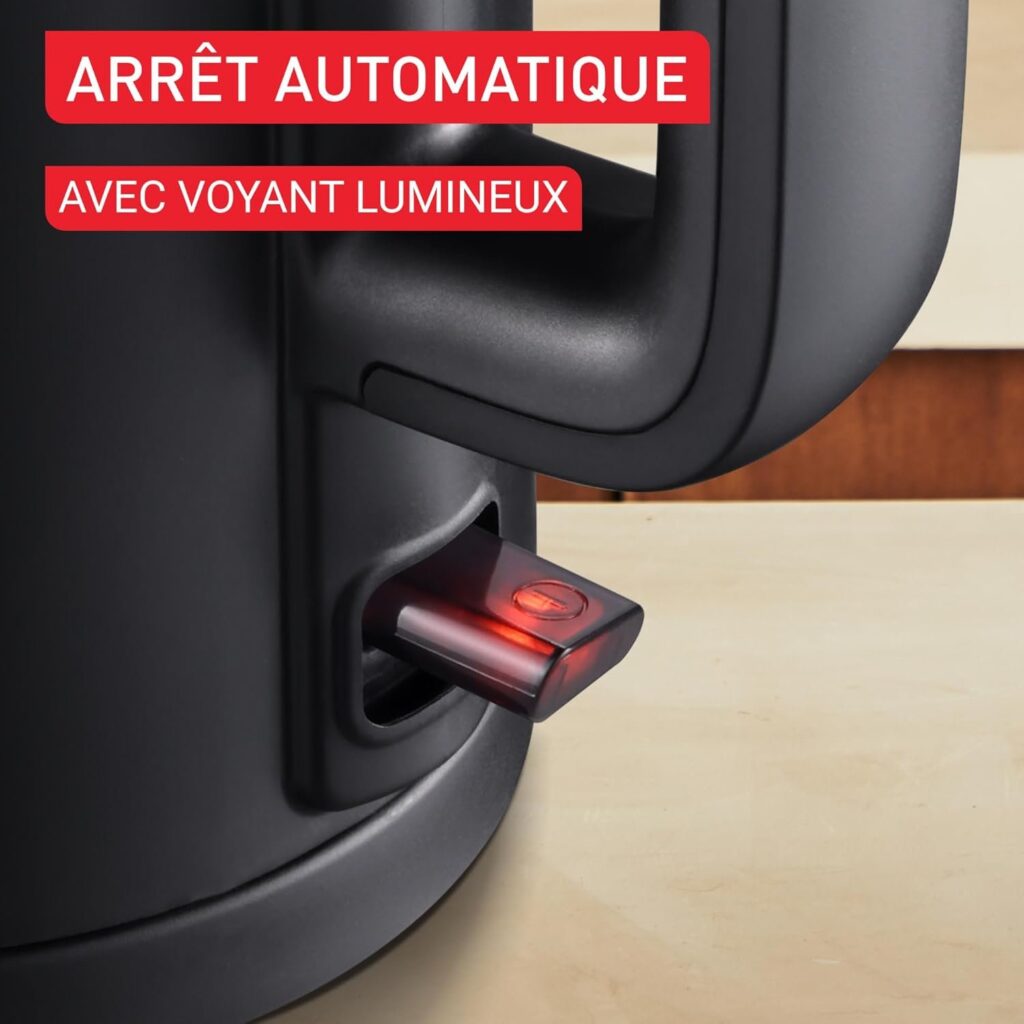 Bouilloire électrique TEFAL Thermo protect, Noir KO1408E0