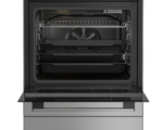 Cuisinière Whirlpool gaz/électrique  8 fonctions Inox 60 cm 72 L