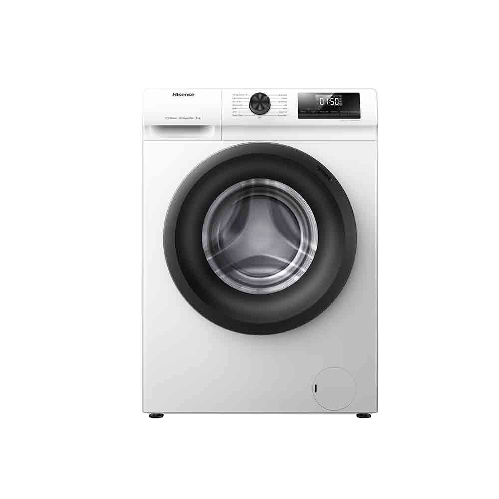 Machine à laver HISENSE Frontale 10,5 KG inverter vapeur 1400tr/min blanche