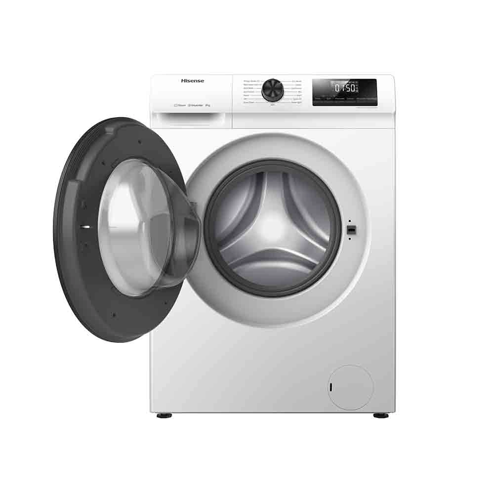 Machine à laver HISENSE Frontale 10,5 KG inverter vapeur 1400tr/min blanche
