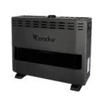 Radiateur à Gaz CONDOR CALDO 10 KW Détecteur CO Noir