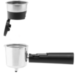 Machine à Café digital NARDI 2 en 1 Capsules & Café Moulu INOX 20bars