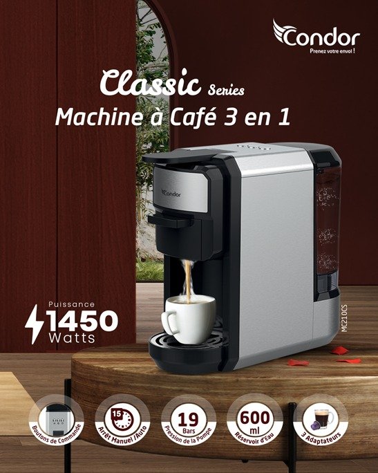 Machine à café 3 en1 CONDOR Classic series