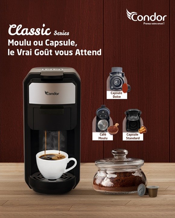 Machine à café 3 en1 CONDOR Classic series