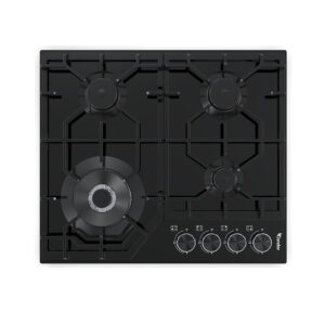 Table encastrable Condor Vanilla 04 Feux Black Glass 60 cm CTE64W-VN3GB